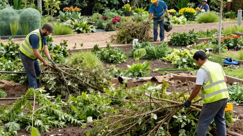 Handling Organic Debris During Multi-Phase Landscape Renovations
