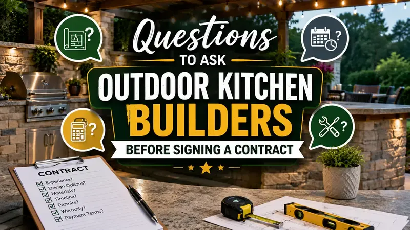 Questions to Ask Outdoor Kitchen Builders Before Signing a Contract